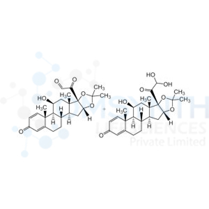 21-Dehydro Desonide( Mixture of Aldehyde and Hydrate form)