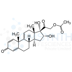 2-((8S,10S,13S,14S,16R,17S)-16,17-Dihydroxy-10,13-dimethyl-3-oxo-6,7,8,10,12,13,14,15,16,17-decahydro-3H-cyclopenta[a]phenanthren-17-yl)-2-oxoethyl acetate