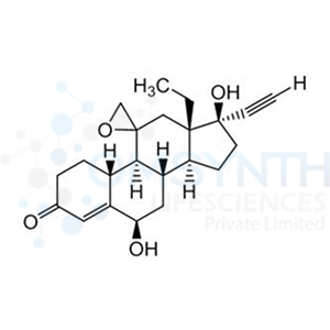 (6R,8S,9S,10R,13S,14S,17R)-13-Ethyl-17-ethynyl-6,17-dihydroxy-1,6,7,8,9,10,12,13,14,15,16,17-dodecahydrospiro[cyclopenta[a]phenanthrene-11,2'-oxiran]-3(2H)-one