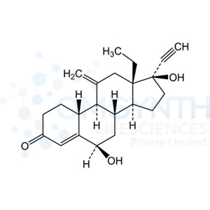(6R,8S,9S,10R,13S,14S,17R)-13-Ethyl-17-ethynyl-6,17-dihydroxy-11-methylene-1,2,6,7,8,9,10,11,12,13,14,15,16,17-tetradecahydro-3H-cyclopenta[a]phenanthren-3-one