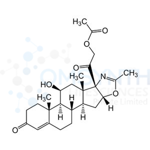 2-((6aR,6bS,7S,8aS,8bS,11aR,12aS,12bS)-7-hydroxy-6a,8a,10-trimethyl-4-oxo-1,2,4,5,6,6a,6b,7,8,8a,11a,12,12a,12b-tetradecahydro-8bH-naphtho[2',1':4,5]indeno[1,2-d]oxazol-8b-yl)-2-oxoethyl acetate