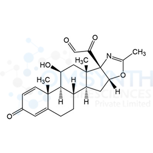 2-((6aR,6bS,7S,8aS,8bS,11aR,12aS,12bS)-7-Hydroxy-6a,8a,10-trimethyl-4-oxo-1,2,4,6a,6b,7,8,8a,11a,12,12a,12b-dodecahydro-8bH-naphtho[2',1':4,5]indeno[1,2-d]oxazol-8b-yl)-2-oxoacetaldehyde
