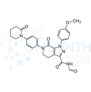 N-Formyl-1-(4-methoxyphenyl)-7-oxo-6-(4-(2-oxopiperidin-1-yl)phenyl)-4,5,6,7-tetrahydro-1H-pyrazolo[3,4-c]pyridine-3-carboxamide