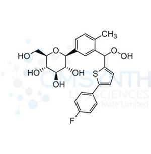 (2S,3R,4R,5S,6R)-2-(3-((5-(4-Fluorophenyl)thiophen-2-yl)(hydroperoxy)methyl)-4-methylphenyl)-6-(hydroxymethyl)-tetrahydro-2H-pyran-3,4,5-triol