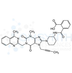 (R)-2-((1-(7-(But-2-yn-1-yl)-3-methyl-1-((4-methylquinazolin-2-yl)methyl)-2,6-dioxo-2,3,6,7-tetrahydro-1H-purin-8-yl)piperidin-3-yl)carbamoyl)benzoic Acid