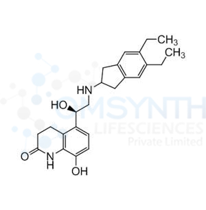 (R)-5-(2-((5,6-diethyl-2,3-dihydro-1H-inden-2-yl)amino)-1-hydroxyethyl)-8-hydroxy-3,4-dihydroquinolin-2(1H)-one