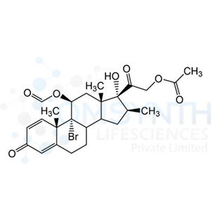 2-((9R,10S,11S,13S,16S,17R)-9-Bromo-11-(formyloxy)-17-hydroxy-10,13,16-trimethyl-3-oxo-6,7,8,9,10,11,12,13,14,15,16,17-dodecahydro-3H-cyclopenta[a]phenanthren-17-yl)-2-oxoethyl acetate