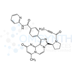 (S)-4-(9-(1-(But-2-ynoyl)pyrrolidin-2-yl)-4-methyl-2-oxo-2H-imidazo[5',1':3,4]pyrazino[1,2-a]pyrimidin-11-yl)-N-(pyridin-2-yl)benzamide