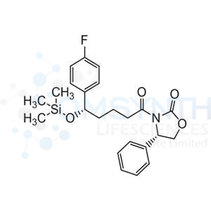 (S)-3-((S)-5-(4-Fluorophenyl)-5-((trimethylsilyl)oxy)pentanoyl)-4-phenyloxazolidin-2-one