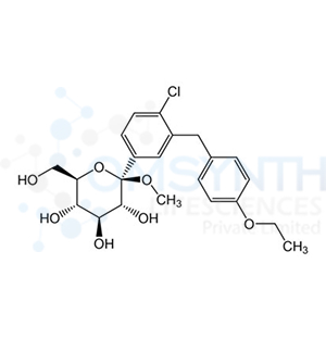 (2R,3R,4S,5S,6R)-2-(4-Chloro-3-(4-ethoxybenzyl)phenyl)-6-(hydroxymethyl)-2-methoxytetrahydro-2H-pyran-3,4,5-triol