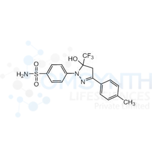 4-(5-Hydroxy-3-(p-tolyl)-5-(trifluoromethyl)-4,5-dihydro-1H-pyrazol-1-yl)benzenesulfonamide