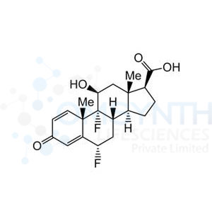 (6S,8S,9R,10S,11S,13S,14S,17S)-6,9-Difluoro-11-hydroxy-10,13-dimethyl-3-oxo-6,7,8,9,10,11,12,13,14,15,16,17-dodecahydro-3H-cyclopenta[a]phenanthrene-17-carboxylic Acid