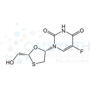 rel-5-Fluoro-1-((2R,5S)-2-(hydroxymethyl)-1,3-oxathiolan-5-yl)pyrimidine-2,4(1H,3H)-dione