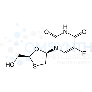 (2S-cis)-5-Fluoro-1-[2-(hydroxymethyl)-1,3-oxathiolan-5-yl]-2,4(1H,3H)-pyrimidinedione