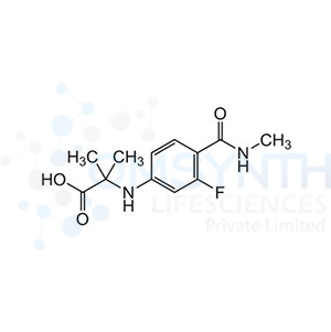 2-((3-Fluoro-4-(methylcarbamoyl)phenyl)amino)-2-methylpropanoic Acid