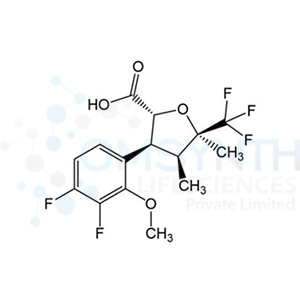 (2R,3S,4S,5R)-3-(3,4-Difluoro-2-methoxyphenyl)-4,5-dimethyl-5-(trifluoromethyl)tetrahydrofuran-2-carboxylic Acid