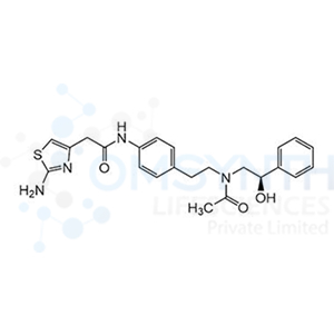 (R)-2-(2-Aminothiazol-4-yl)-N-(4-(2-(N-(2-hydroxy-2-phenylethyl)acetamido)ethyl)phenyl)acetamide