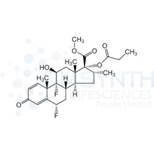Methyl (6S,8S,9R,10S,11S,13S,14S,16R,17R)-6,9-difluoro-11-hydroxy-10,13,16-trimethyl-3-oxo-17-(propionyloxy)-6,7,8,9,10,11,12,13,14,15,16,17-dodecahydro-3H-cyclopenta[a]phenanthrene-17-carboxylate