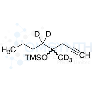 rac-4-Methyl-4-[(trimethylsilyl)oxy]-1-octyne-d5