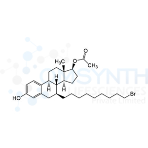 (7S,8R,9S,13S,14S,17S)-7-(9-Bromononyl)-3-hydroxy-13-methyl-7,8,9,11,12,13,14,15,16,17-decahydro-6H-cyclopenta[a]phenanthren-17-yl acetate
