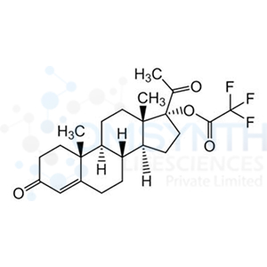 (8R,9S,10R,13S,14S,17R)-17-Acetyl-10,13-dimethyl-3-oxo-2,3,6,7,8,9,10,11,12,13,14,15,16,17-tetradecahydro-1H-cyclopenta[a]phenanthren-17-yl 2,2,2-trifluoroacetate