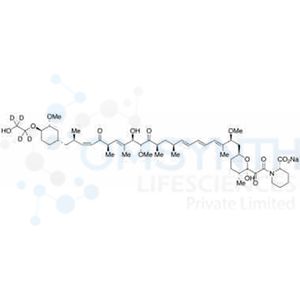 (19E/Z)-seco-[4-O-[2-Hydroxy(ethyl)-d4]] Rapamycin Sodium Salt