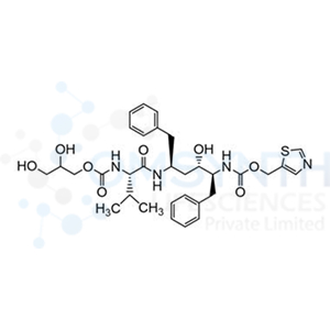 (3S,6S,8S,9S)-8-Hydroxy-3-(1-methylethyl)-4,11-dioxo-6,9-bis(phenylmethyl)-13-(5-thiazolyl)-12-oxa-2,5,10-triazatridecanoic Acid 2,3-Dihydroxypropyl Ester