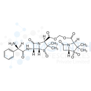 (((2S,5R,6R)-6-((R)-2-Amino-2-phenylacetamido)-3,3-dimethyl-4-oxido-7-oxo-4-thia-1-azabicyclo[3.2.0]heptane-2-carbonyl)oxy)methyl (2S,5R)-3,3-dimethyl-7-oxo-4-thia-1-azabicyclo[3.2.0]heptane-2-carboxylate 4,4-Dioxide