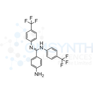 (Z)-4-Amino-N,N'-bis[4-(trifluoromethyl)phenyl] benzimidamide