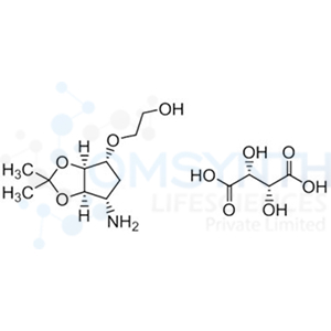 (R)-1-(((3aS,4R,6S,6aR)-6-Amino-2,2-dimethyltetrahydro-3aH-cyclopenta[d][1,3]dioxol-4-yl)oxy)ethanol (2R)-2,3-dihydroxysuccinate