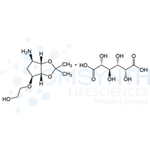 2-(((3aR,4S,6R,6aS)-6-Amino-2,2-dimethyltetrahydro-3aH-cyclopenta[d][1,3]dioxol-4-yl)oxy)ethanol (2R,3R,4S,5R)-2,3,4,5-tetrahydroxyhexanedioate