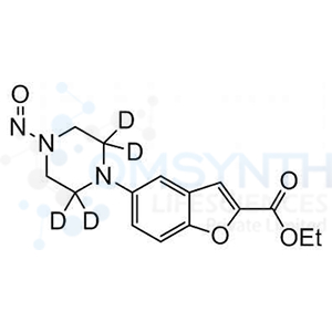 5-(4-Nitrosopiperazin-1-yl)benzofuran-2-carboxylic Acid Ethyl Ester-d4
