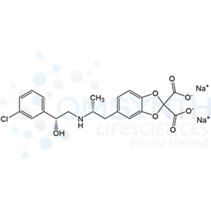 Sodium 5-((R)-2-(((R)-2-(3-chlorophenyl)-2-hydroxyethyl)amino)propyl)benzo[d][1,3]dioxole-2,2-dicarboxylate