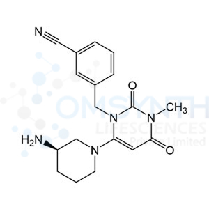 (R)-3-((6-(3-Aminopiperidin-1-yl)-3-methyl-2,4-dioxo-3,4-dihydropyrimidin-1(2H)-yl)methyl)benzonitrile