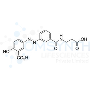 (E)-5-((m-[(2-Carboxyethyl)carbamoyl]phenyl)azo)-2-salicylic Acid