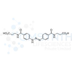 (E)-3,3'-((4,4'-(Triaz-1-ene-1,3-diyl)bis(benzoyl))bis(azanediyl))dipropionic Acid