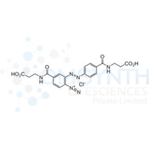 (E)-4-((2-Carboxyethyl)carbamoyl)-2-((4-((2-carboxyethyl)carbamoyl)phenyl)diazenyl)benzenediazonium Chloride