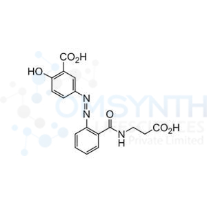 5-((2-((2-Carboxyethyl)carbamoyl)phenyl)diazenyl)-2-hydroxybenzoic Acid