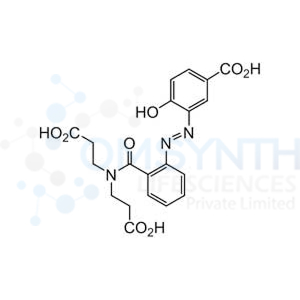 (E)-3,3'-((2-((5-Carboxy-2-hydroxyphenyl)diazenyl)benzoyl)azanediyl)dipropionic Acid
