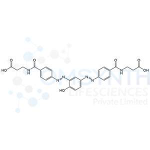3,3'-((4,4'-((1E,1'E)-(4-Hydroxy-1,3-phenylene)bis(diazene-2,1-diyl))bis(benzoyl))bis(azanediyl))dipropionic Acid