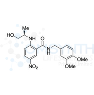 N-[(3,4-Dimethoxyphenyl)methyl]-2-[[(1R)-2-hydroxy-1-methylethyl]amino]-5-nitro-benzamide