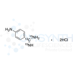 4-Aminobenzamidine-13C,15N2 Dihydrochloride