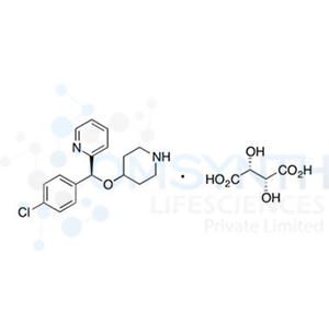 2-[(S)-(4-Chlorophenyl)(4-piperidinyloxy)methyl]pyridine (2R,3R)-2,3-Dihydroxybutanedioate