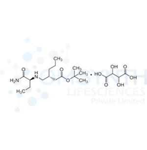 Tert-Butyl (R)-3-((((S)-1-amino-1-oxobutan-2-yl)amino)methyl)hexanoate 2,3-Dihydroxysuccinate