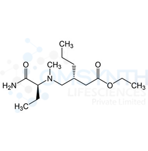 Ethyl (R)-3-((((S)-1-amino-1-oxobutan-2-yl)(methyl)amino)methyl)hexanoate