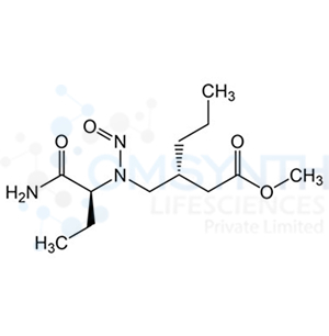 (R)-3-((((S)-1-Amino-1-oxobutan-2-yl)(nitroso)amino)methyl)hexanoic Acid