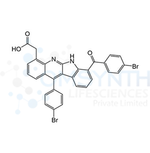 2-(7-(4-Bromobenzoyl)-11-(4-bromophenyl)-6H-indolo[2,3-b]quinolin-4-yl)acetic Acid