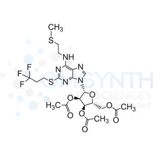 N-[2-(Methylthio)ethyl]-2-[(3,3,3-trifluoropropyl)thio]-adenosine 2',3',5'-triacetate