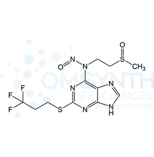 N-(2-(Methylsulfinyl)ethyl)-N-(2-((3,3,3-trifluoropropyl)thio)-9H-purin-6-yl)nitrous amide