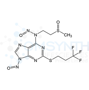 N-(2-(Methylsulfinyl)ethyl)-N-(9-nitroso-2-((3,3,3-trifluoropropyl)thio)-9H-purin-6-yl)nitrous amide